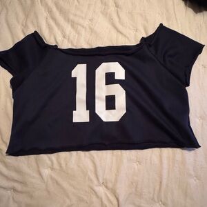 Navy Blue Number Top